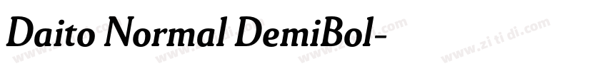 Daito Normal DemiBol字体转换